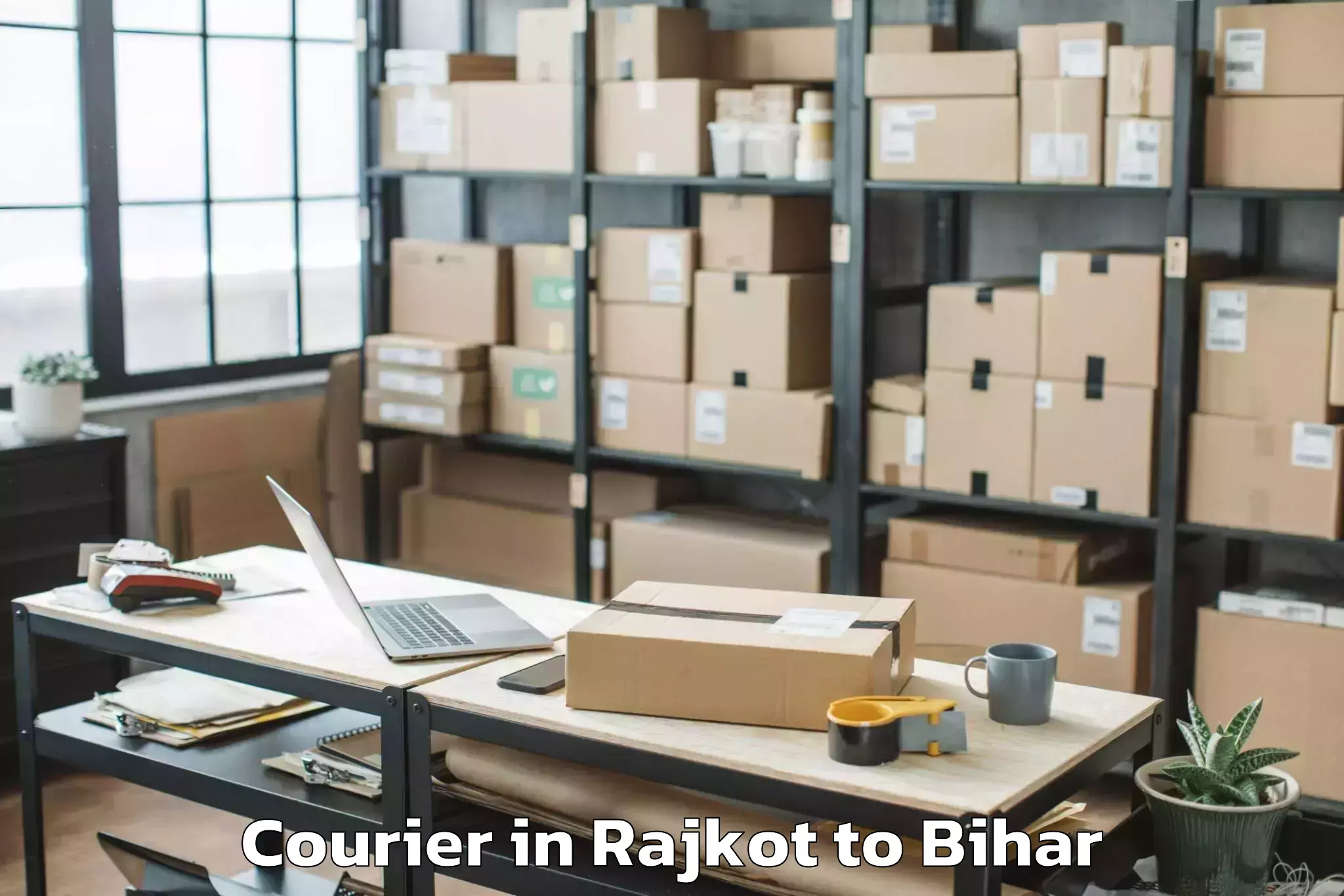 Rajkot to Warisnagar Courier Booking